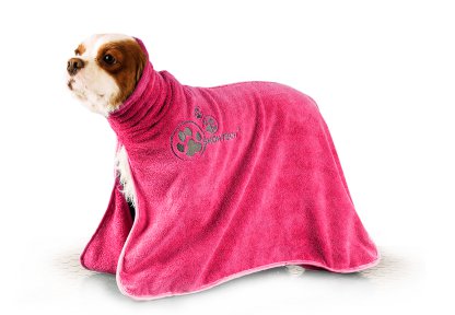 Dry Dude Hot Pink Handdoek Voor Honden En Katten